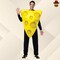 Cheese Wedge Adult Costume Halloween Funny Yellow Poly-Foam Tunic Food Party Outfit